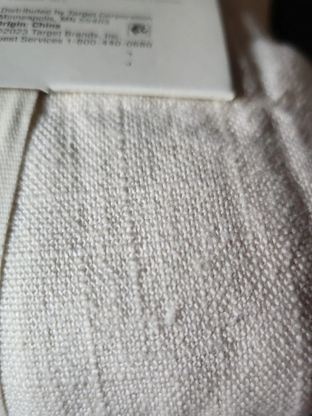 Casaluna Linen Blend Standard Sham in Cream